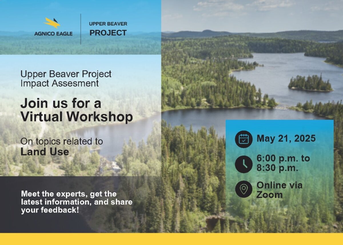 APRIL 2025 Newsletter – Upper Beaver Project – Agnico Eagle Mines Ltd.